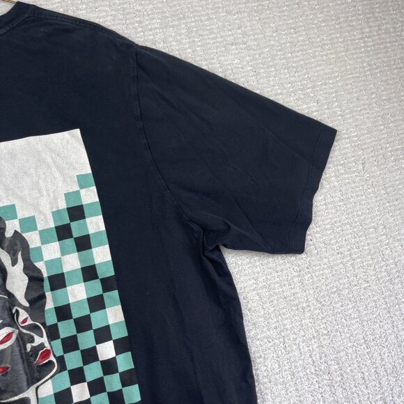 Roberto Cavalli Black ''Time Ravers'' Y2K Goth Graphic XL T-Shirt Italy Made - Picture 4 of 16